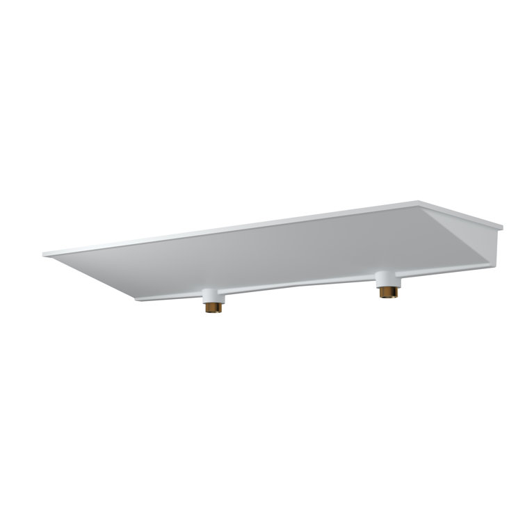 Badeloft 16.1'' Stone Resin Rectangular Undermount Bathroom Sink with